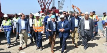 Transport minister inspects Dekheila port, Tahya Misr multipurpose station at Alexandria port 1 - Egyptian Gazette Transport minister inspects Dekheila port, Tahya Misr multipurpose station at Alexandria port
