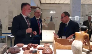 Serbian minister explores ancient history at National Museum of Egyptian Civilisation in Cairo 3 - Egyptian Gazette