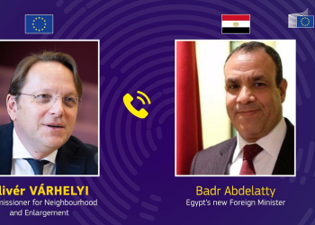 Egypt’s FM receives phone call from European commissioner Varhelyi