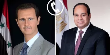 President Sisi discusses over phone with Bashar Al Assad latest regional developments