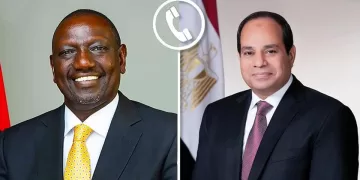 President Sisi, his Kenyan counterpart discuss over phone challenges besetting Africa 1 - Egyptian Gazette President Sisi, his Kenyan counterpart discuss over phone challenges besetting Africa