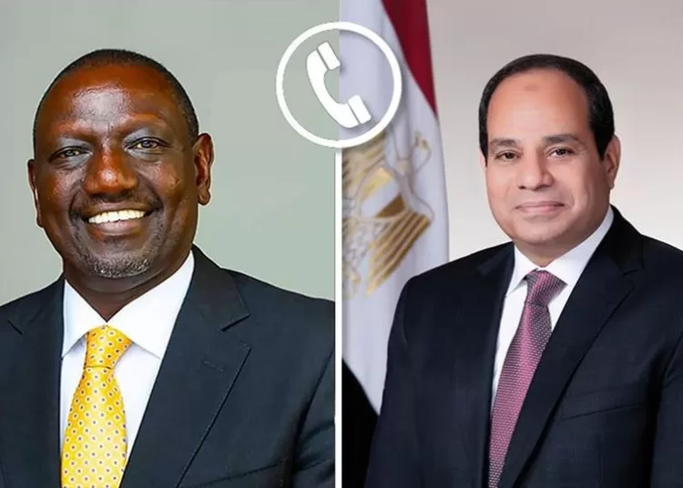 President Sisi, his Kenyan counterpart discuss over phone challenges besetting Africa 1 - Egyptian Gazette