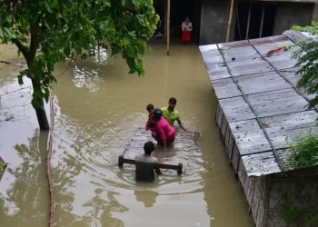 Floods and landslides triggered by heavy rains in India’s northeast kill at least 16 people
