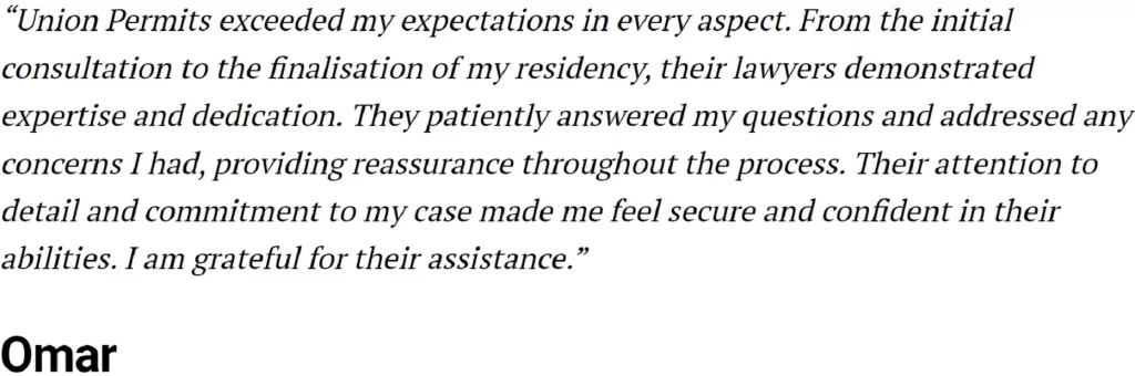 Union Permits customer reviews 