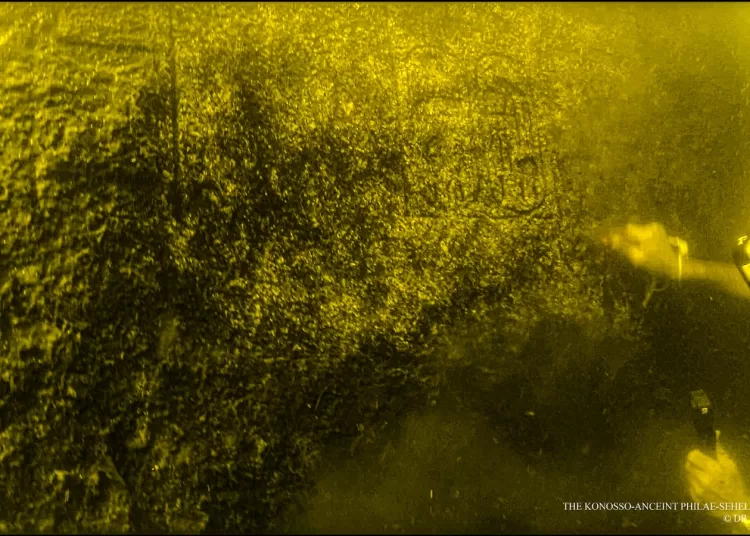 Underwater discovery in Aswan unveils Pharaohs' engravings 1 - Egyptian Gazette