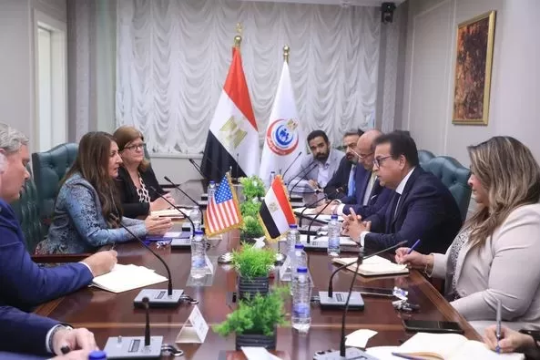 Health minister discusses with US amb. in Cairo co-operation in health, human development domains 1 - Egyptian Gazette