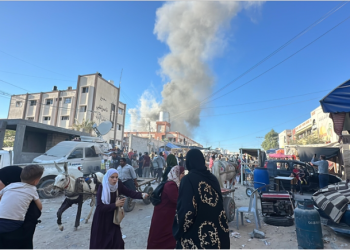 Israeli warplanes continue shelling of east Gaza City