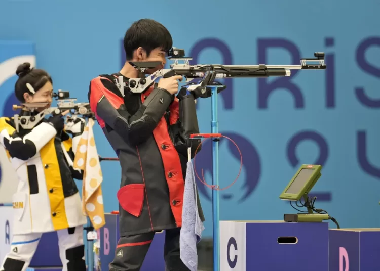 China wins the first gold medal of the 2024 Olympics in mixed team air rifle shooting 1 - Egyptian Gazette