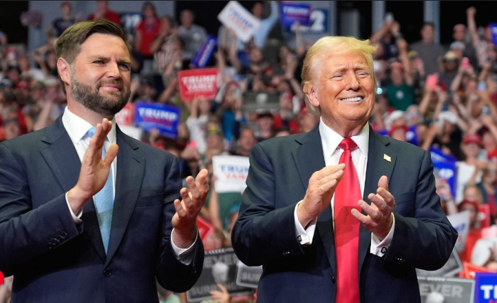 Trump holds first rally after assassination attempt with his new running mate, Vance, by his side 2 - Egyptian Gazette Trump holds first rally after assassination attempt with his new running mate, Vance, by his side 1 - Egyptian Gazette