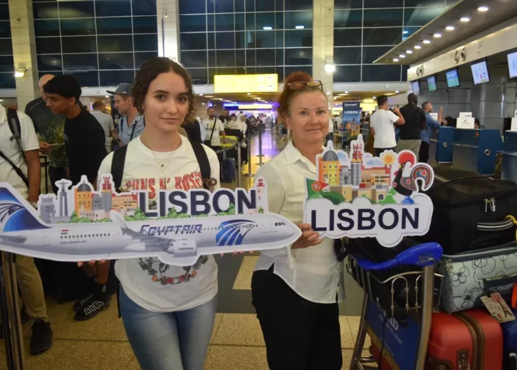 National carrier celebrates inaugural flight from Lisbon to Cairo  1 - Egyptian Gazette