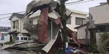 Strong storm lashes Japan with torrential rains and strong winds on its slow crawl north