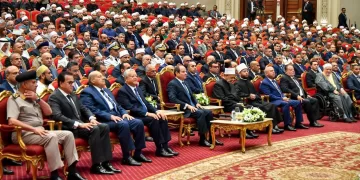 Sisi attends Awqaf Ministry's celebration to mark Al Mawlid Al Nabawi 1 - Egyptian Gazette Sisi attends Awqaf Ministry’s celebration to mark Al Mawlid Al Nabawi