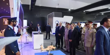 President Sisi inspects pavilions of Egypt Int’l Airshow 2024