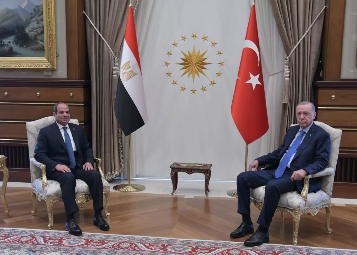 Sisi, Erdogan discuss situation in Gaza, Libya, Sudan and Syria 2 - Egyptian Gazette Sisi, Erdogan discuss situation in Gaza, Libya, Sudan and Syria 1 - Egyptian Gazette