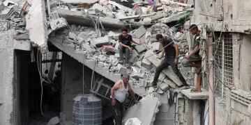 8 Palestinians killed in Israeli airstrike on Nuseirat refugee camp 1 - Egyptian Gazette 8 Palestinians killed in Israeli airstrike on Nuseirat refugee camp