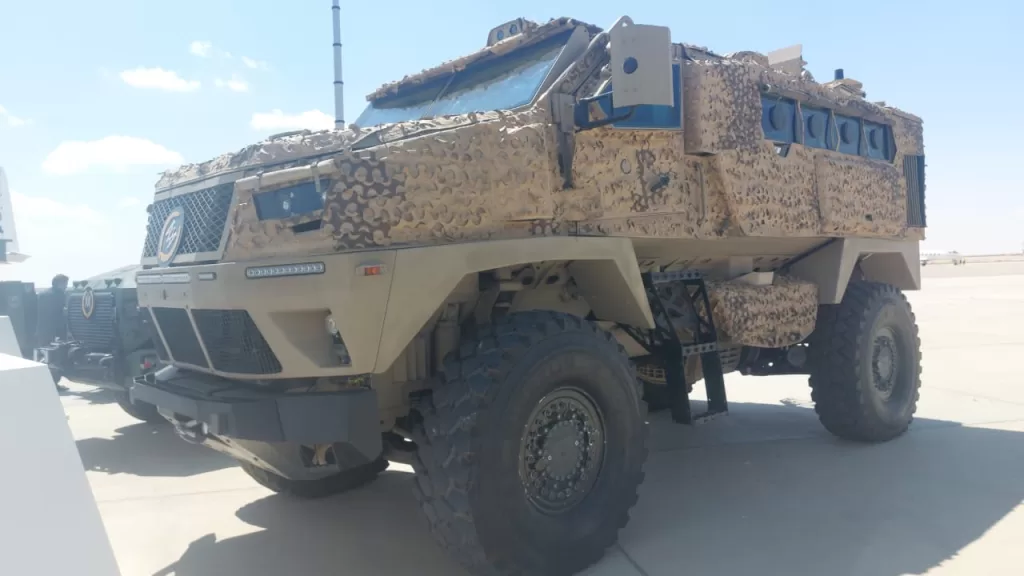 Egyptian armored vehicle showcased at Alamein Aviation Exhibition 6 - Egyptian Gazette Egyptian armored vehicle showcased at Alamein Aviation Exhibition 5 - Egyptian Gazette