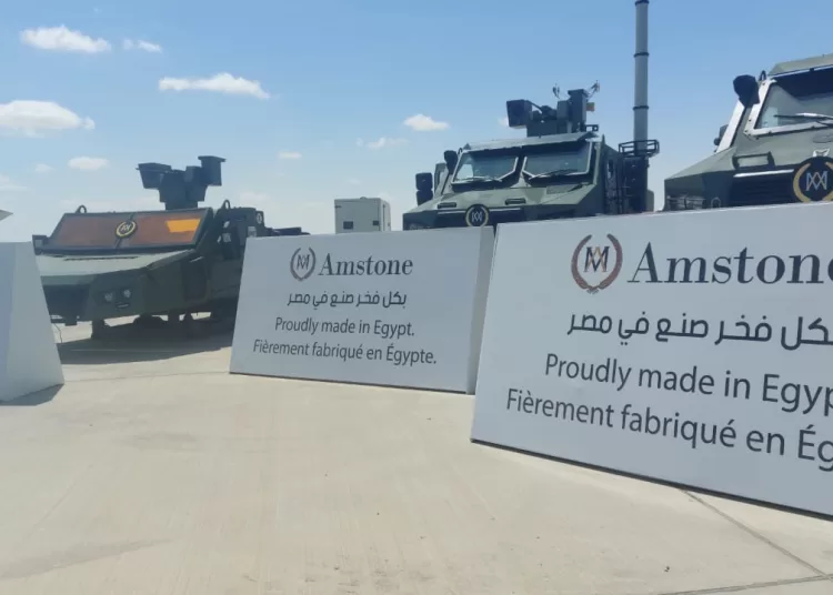 Egyptian armored vehicle showcased at Alamein Aviation Exhibition 2 - Egyptian Gazette Egyptian armored vehicle showcased at Alamein Aviation Exhibition 1 - Egyptian Gazette