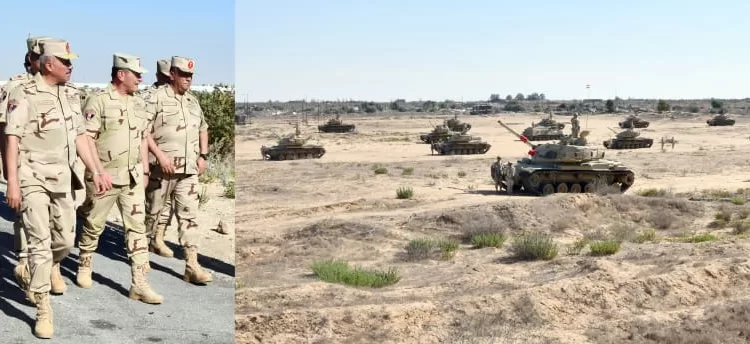 Egypt's Chief of Staff checks on security along borders with Gaza Strip 1 - Egyptian Gazette