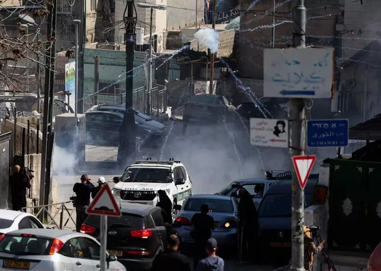 Clashes erupt between Palestinians, Israeli forces in West Bank 2 - Egyptian Gazette Clashes erupt between Palestinians, Israeli forces in West Bank 1 - Egyptian Gazette
