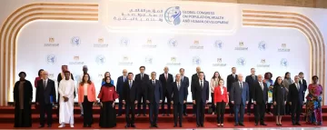 Sisi poses for photo op with ahead of Global PHDC 2024 1 - Egyptian Gazette Sisi poses for photo op with ahead of Global PHDC 2024