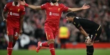 Slot first Liverpool boss to win 8 of 9 as Salah seals 2-0 victory over Bologna