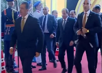 Sisi arrives at headquarters of Global Congress on Population, Health