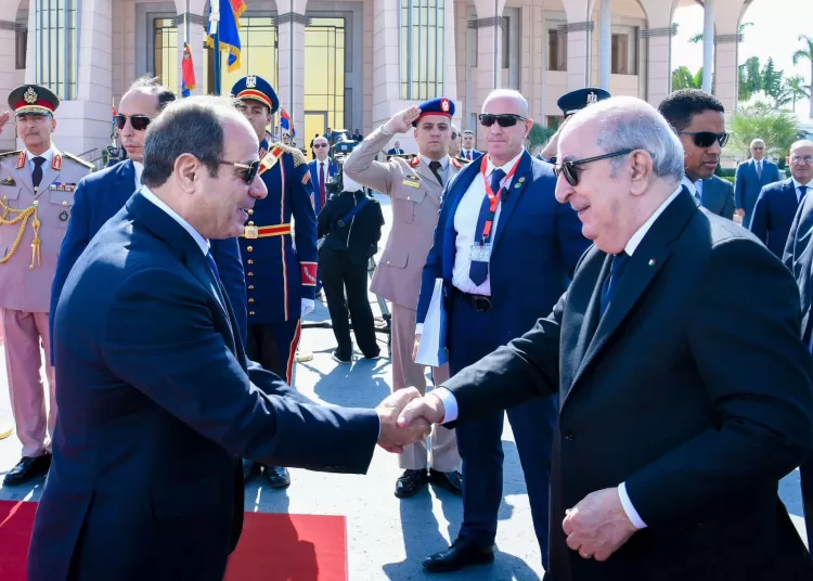 Sisi bids farewell to Tebboune at Cairo airport at end of his visit 2 - Egyptian Gazette Sisi bids farewell to Tebboune at Cairo airport at end of his visit 1 - Egyptian Gazette