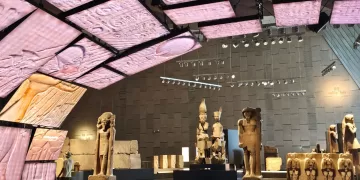 In photos: Trial run throws light on Grand Egyptian Museum's hidden treasures 1 - Egyptian Gazette In photos: Trial run throws light on Grand Egyptian Museum’s hidden treasures