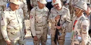 Chief of staff inspects army’s units stationed east the Suez Canal