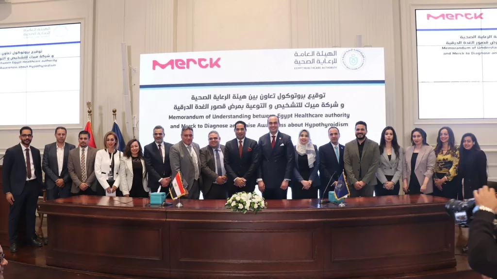 Egypt Healthcare Authority signs MoU with Merck Egypt on thyroid diseases management 3 - Egyptian Gazette