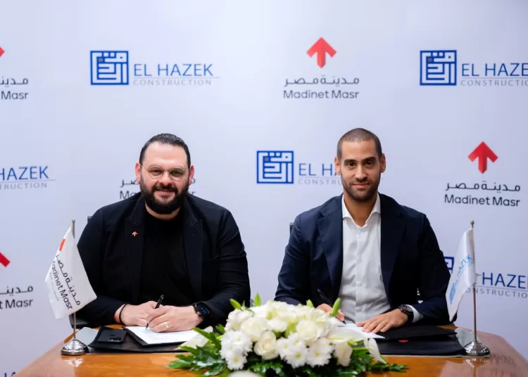 Madinet Masr signs MoU with El Hazek construction to accelerate construction progress in Taj City 1 - Egyptian Gazette