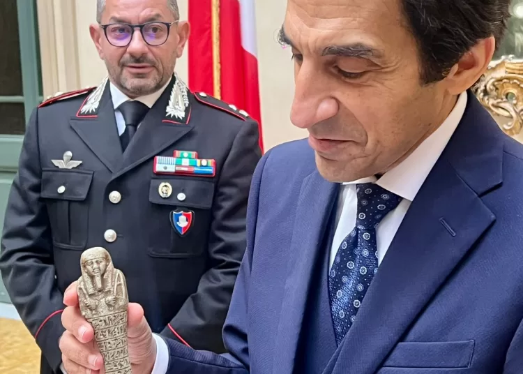 Egypt restores smuggled ancient artifacts with Italian co-operation 1 - Egyptian Gazette