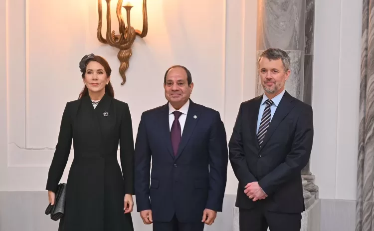 Sisi meets King Frederik X of Denmark 2 - Egyptian Gazette Sisi meets King Frederik X of Denmark 1 - Egyptian Gazette