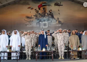 Hazza bin Zayed attends union fortress 10 military parade in Al Ain