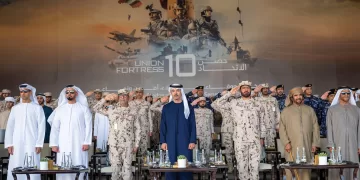 Hazza bin Zayed attends union fortress 10 military parade in Al Ain