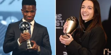 Vinicius Jr crowned Fifa player of 2024, Bonmati takes women’s award again