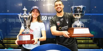 Egyptian duo claims HK squash titles