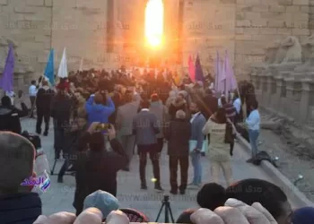 Sun aligns on Karnak Temple in coincidence with winter season
