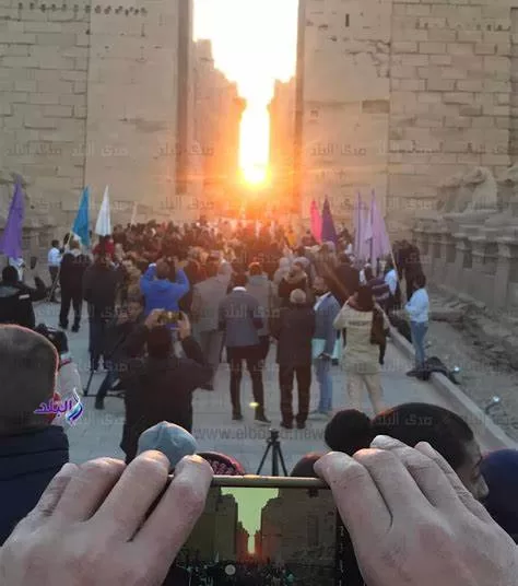 Sun aligns on Karnak Temple in coincidence with winter season 1 - Egyptian Gazette