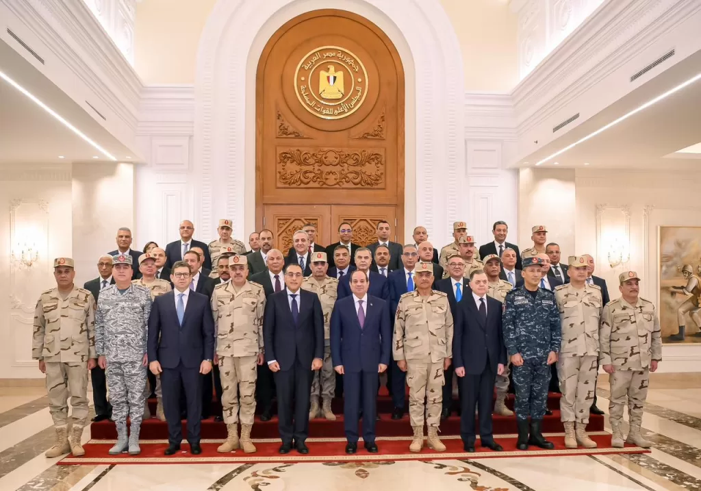 Sisi in meeting with Armed Forces, Police senior commanders: 3 - Egyptian Gazette Sisi in meeting with Armed Forces, Police senior commanders: 2 - Egyptian Gazette