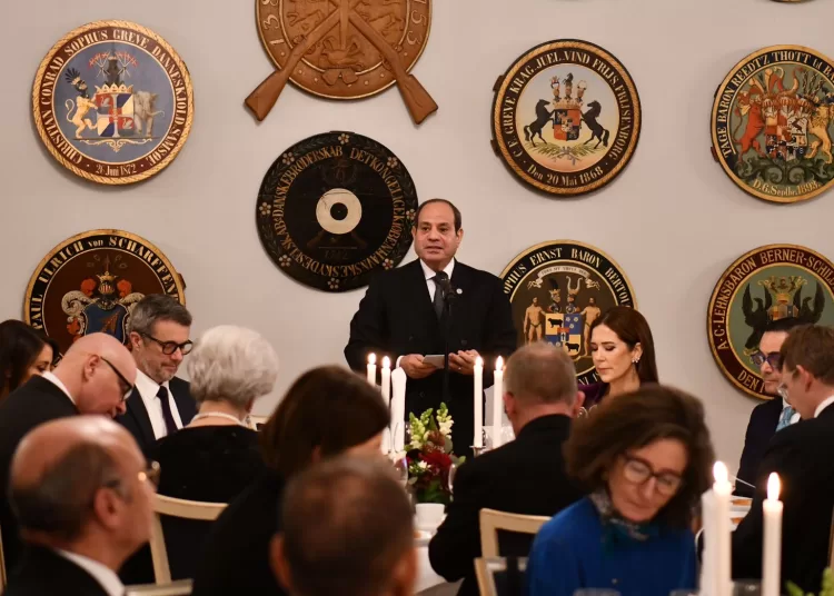 Sisi hosts dinner banquet in honor of Danish royal couple 2 - Egyptian Gazette Sisi hosts dinner banquet in honor of Danish royal couple 1 - Egyptian Gazette
