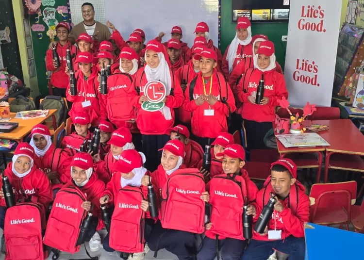 LG Egypt supports underprivileged schools in Fayoum with UHD TV screens 1 - Egyptian Gazette
