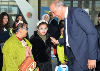 Children of Police martyrs tour EgyptAir Training Academy