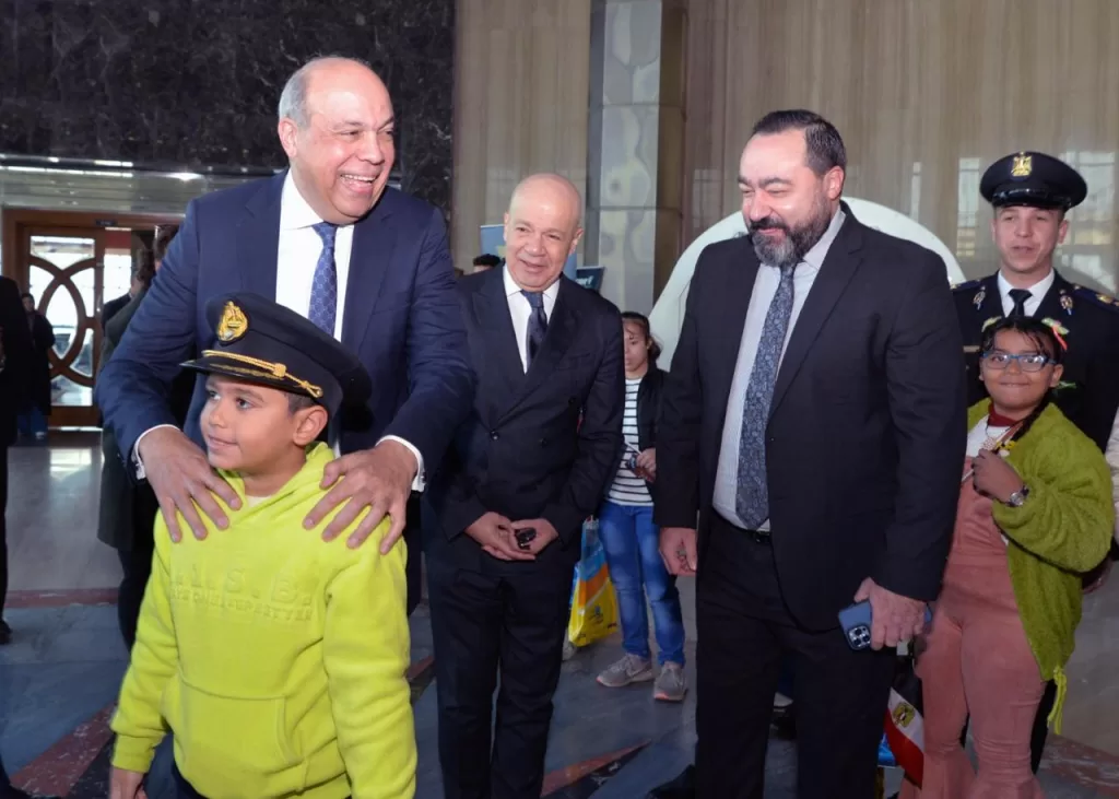 Children of Police martyrs tour EgyptAir Training Academy 1 - Egyptian Gazette