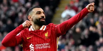 Salah hits 100th Anfield EPL goal
