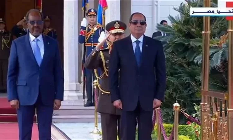 Sisi receives Somali president at Ittihadiya Palace 2 - Egyptian Gazette Sisi receives Somali president at Ittihadiya Palace 1 - Egyptian Gazette