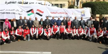 Largest Egyptian humanitarian aid convoy for Palestinians arrives at Rafah terminal