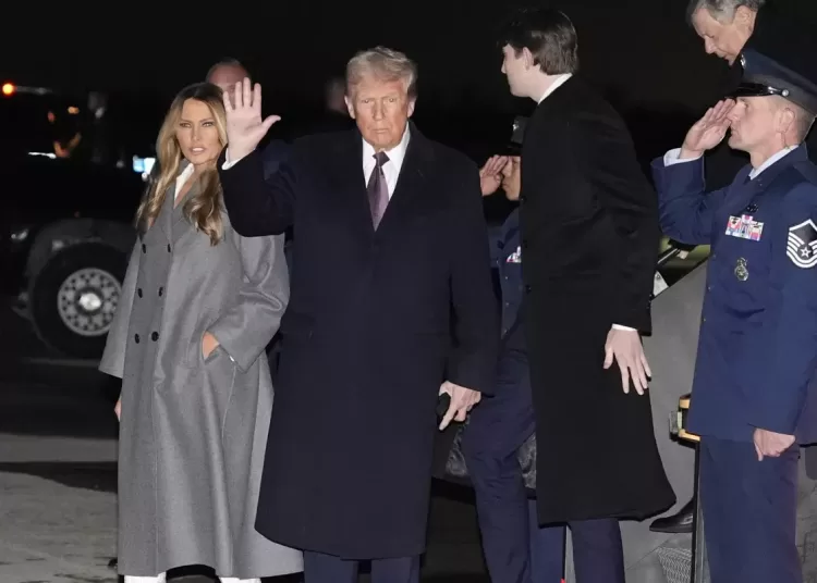 Trump arrives in Washington for inaugural celebrations 2 - Egyptian Gazette Trump arrives in Washington for inaugural celebrations 1 - Egyptian Gazette