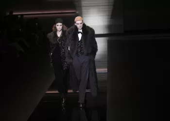 Emporio Armani collection seduces with textures, softness at Milan Fashion Week