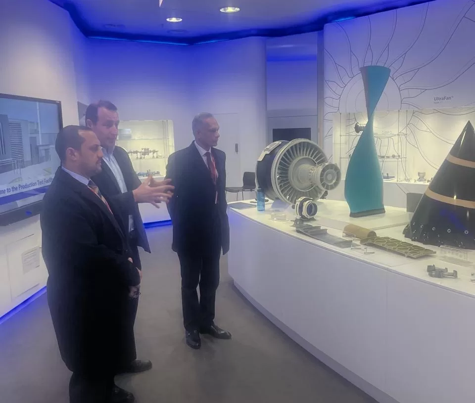 Aviation officials tour Rolls-Royce facility in Derby 1 - Egyptian Gazette